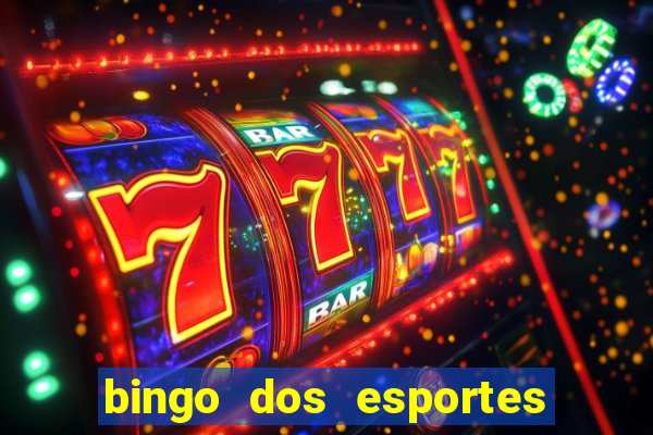 bingo dos esportes para imprimir