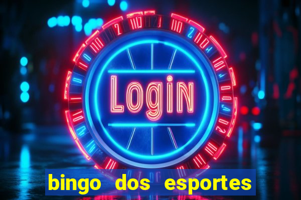 bingo dos esportes para imprimir