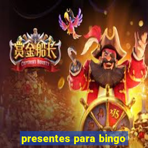 presentes para bingo