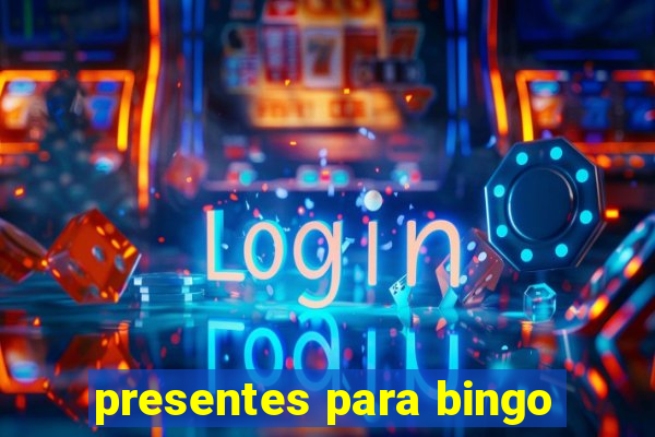 presentes para bingo