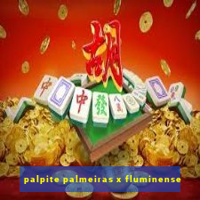 palpite palmeiras x fluminense