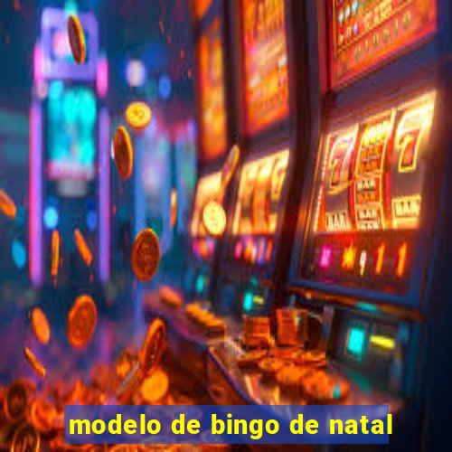 modelo de bingo de natal