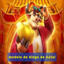 modelo de bingo de natal