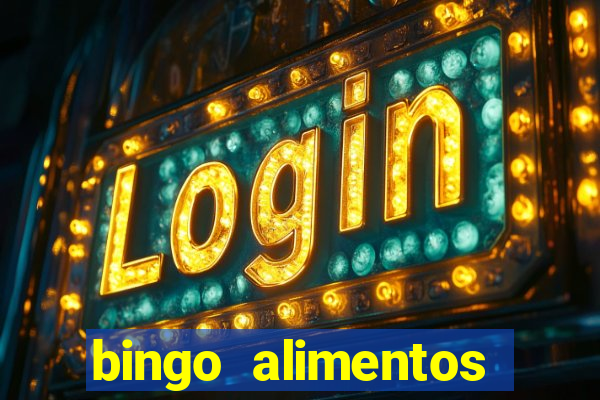 bingo alimentos para imprimir