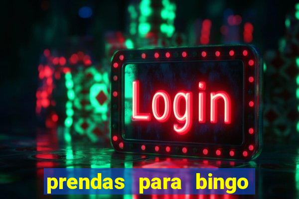 prendas para bingo de natal