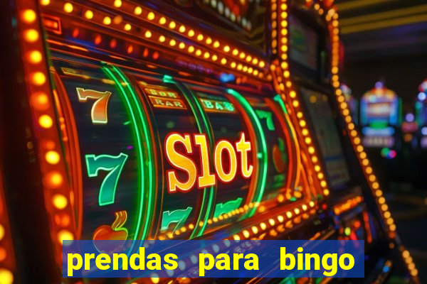 prendas para bingo de natal