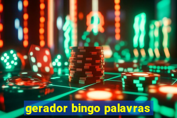 gerador bingo palavras